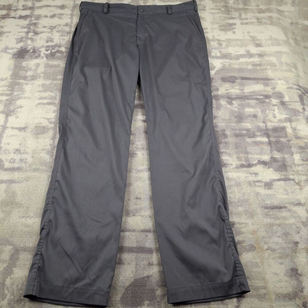 Nike Golf Men's Dri-FIT Pants Size 36x34 Charcoal Dark Gray Athletic Trousers